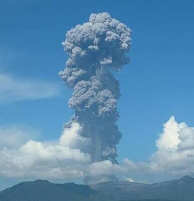 Monte Tokachi entra em erupção pela primeira vez em 20 anos em Hokkaido